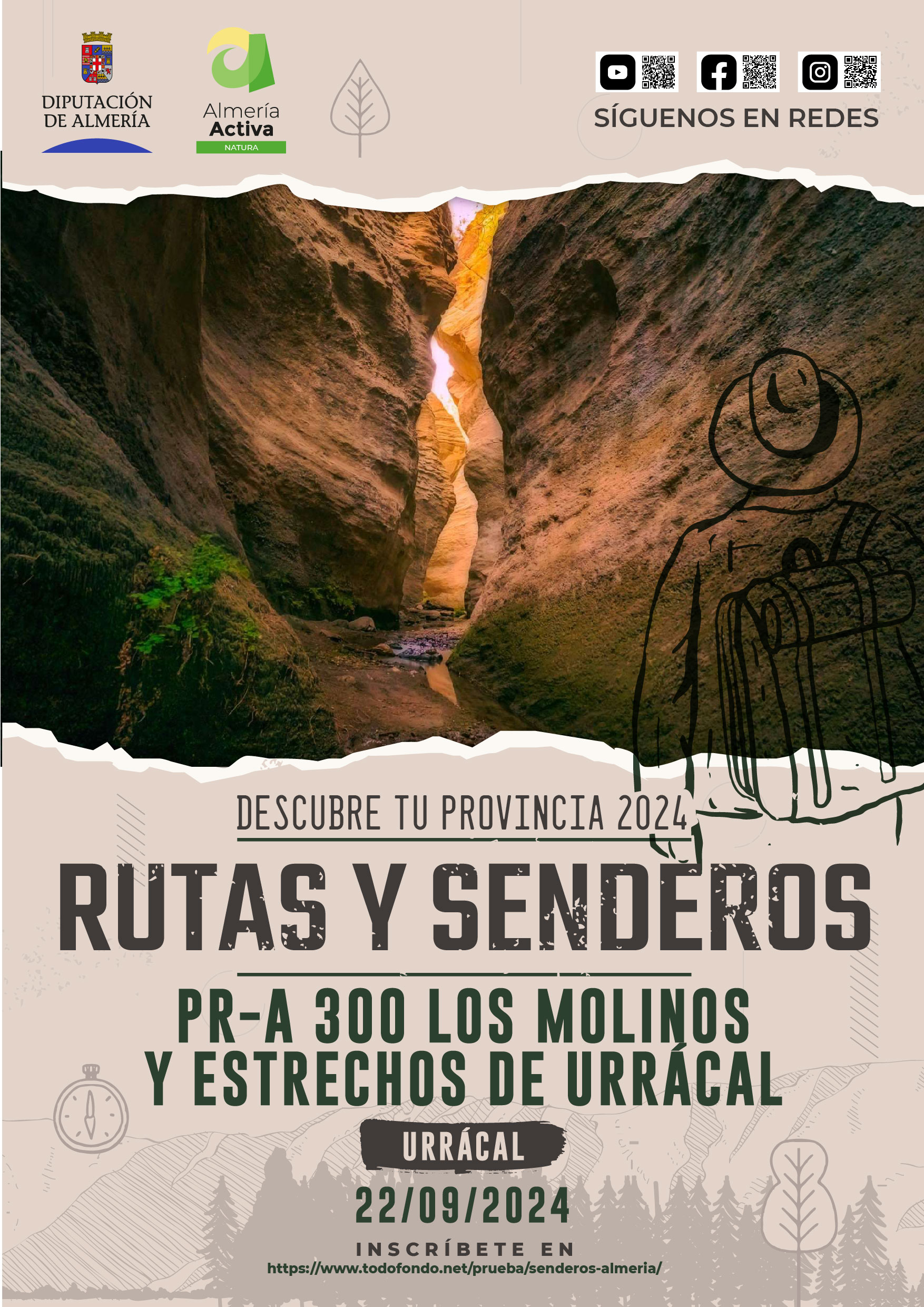 Rutas y Senderos. Descubre tu Provincia Activa. Urracal 22-09-24